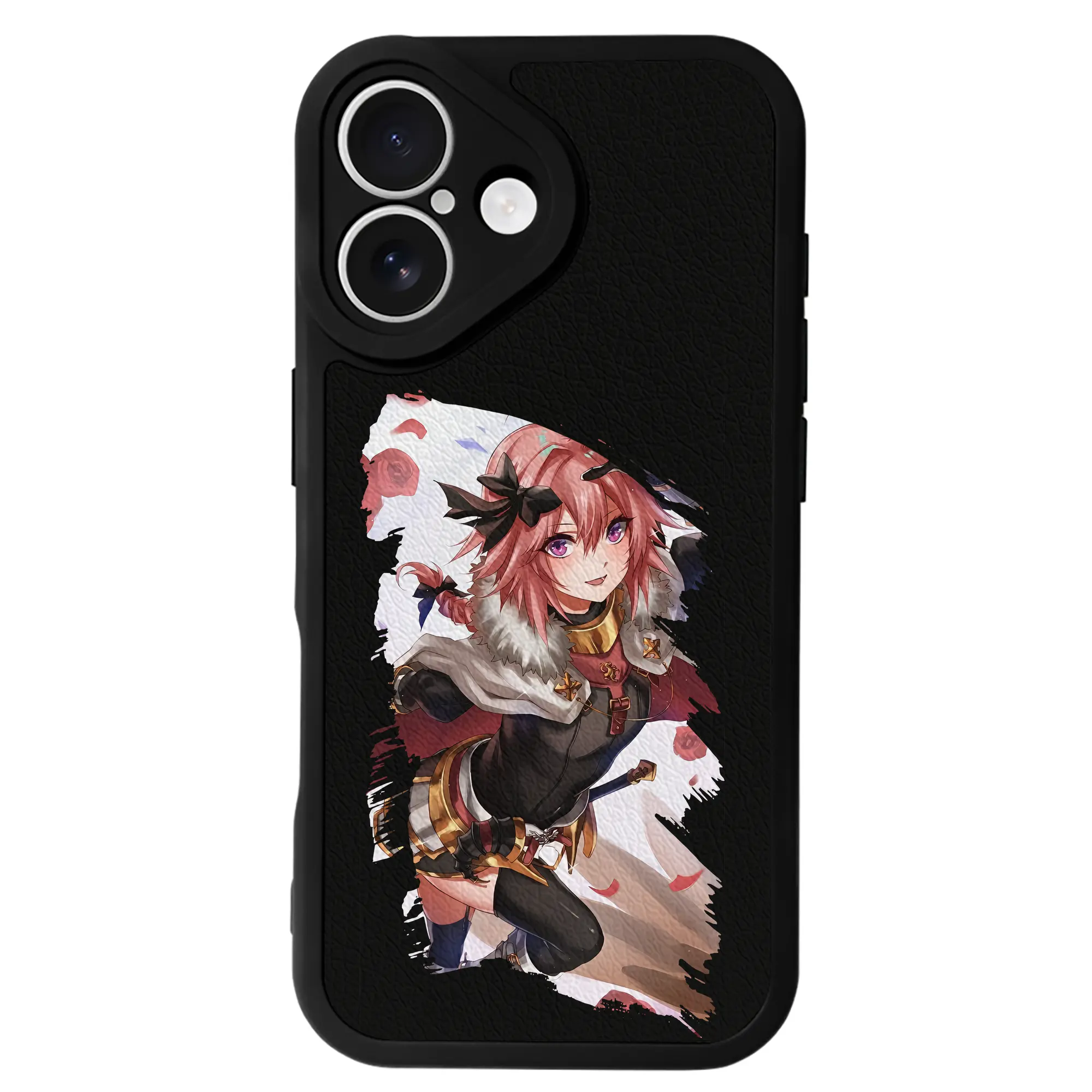 FGO グッズ,アストルフォ - IPhone 16シリーズ対応 ・ シリコンスマホケース ・ レザー調 ・ 高精度フィット ・ 耐衝撃 ・ ワイヤレス充電対応 ・ 精密カット